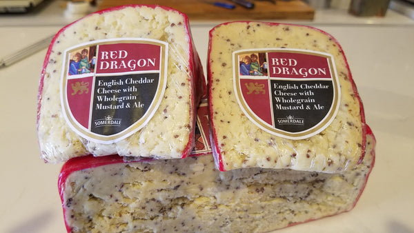 Red Dragon Cheddar Cheese with Whole Grain Mustard & Ale